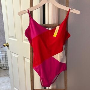 Summersalt Red and Pink One Piece Swimsuit